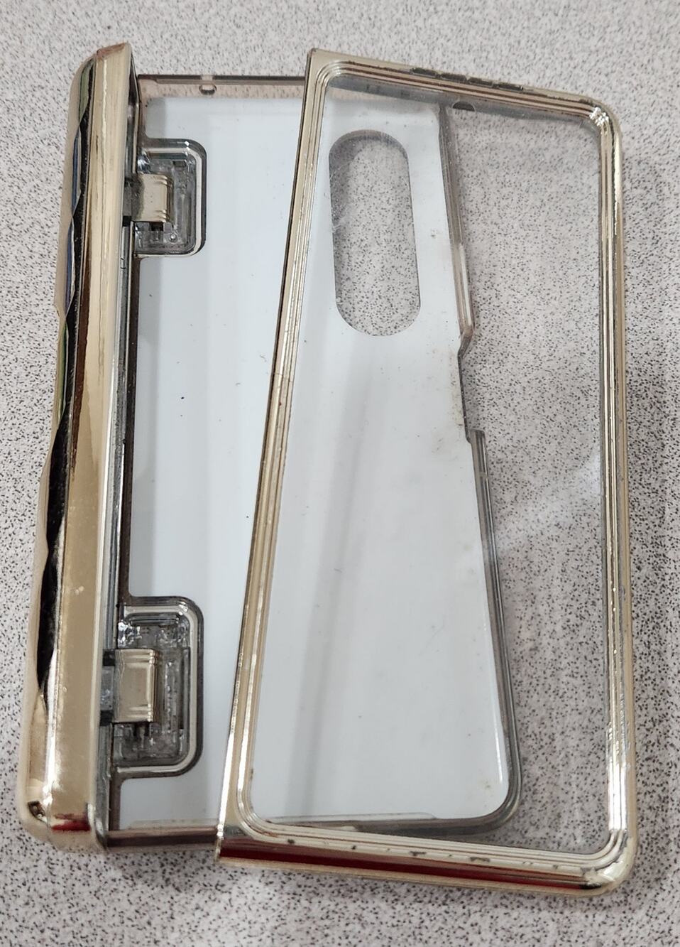 I-Blason Blue Gold Cosmo For Samsung Galaxy Z Fold 4 Case W/Pen Holder